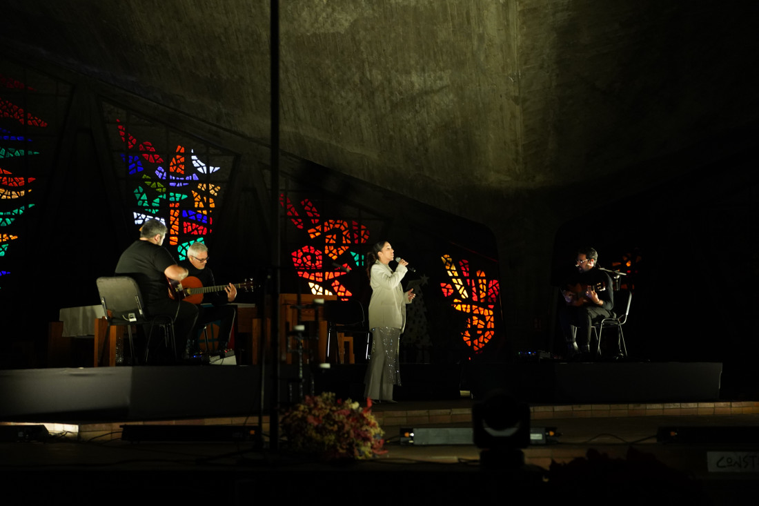 Sara Correia en la Parroquia Nuestra Señora de Guadalupe