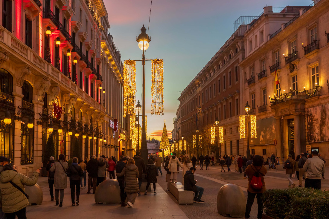 Iluminación navideña en la calle Alcalá